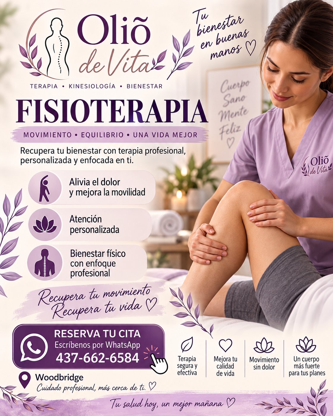 Fisioterapia y kinesiología en Woodbridge